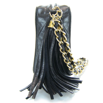 Chanel Lambskin Quilted Camera Tassel Case Black 5 of 10