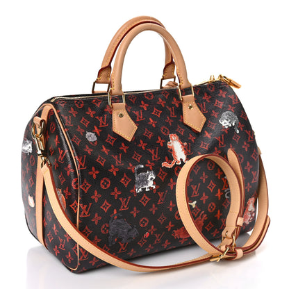 Louis Vuitton Catogram Speedy Bandouliere 30 Marron 3 of 9