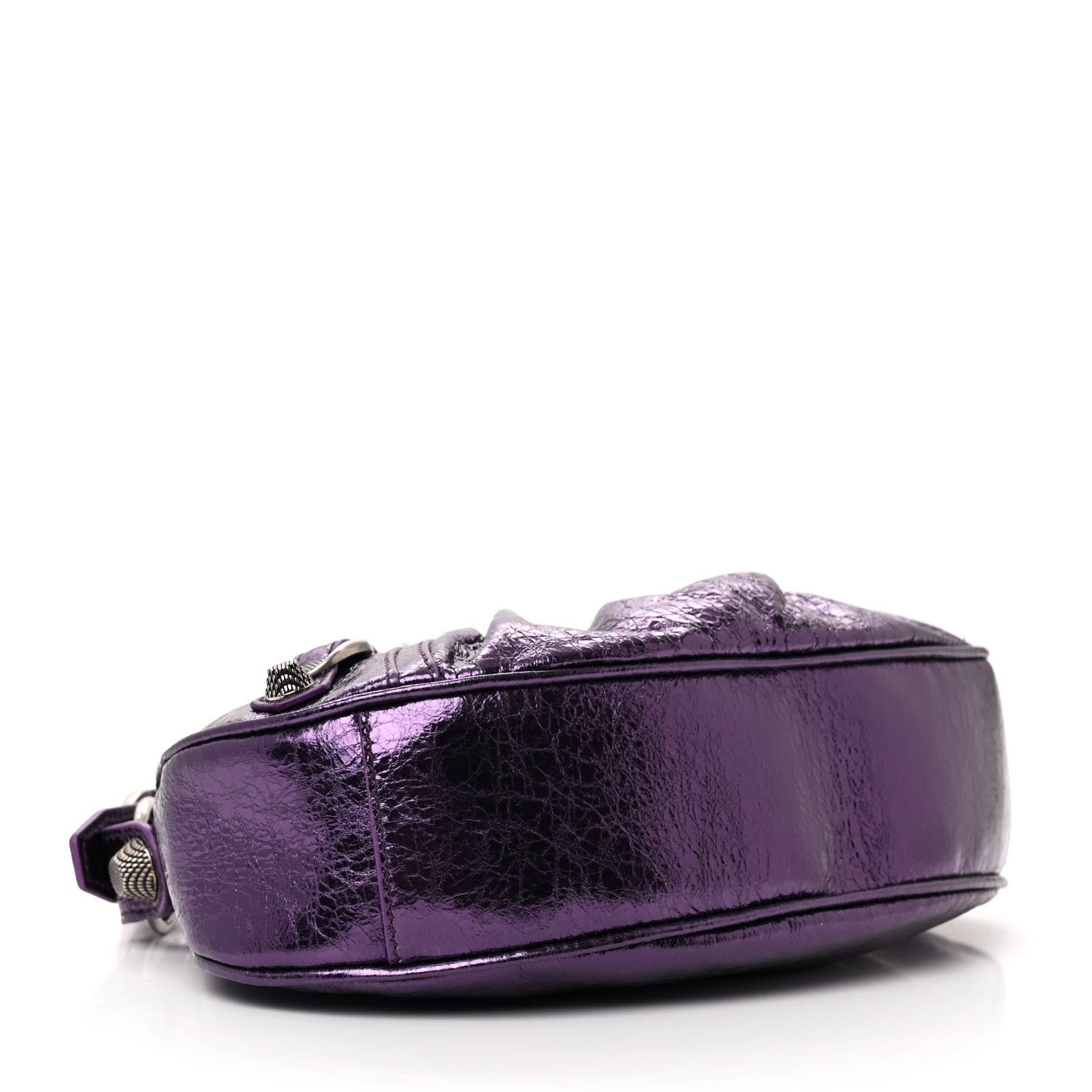 Balenciaga Metallic Agneau Arena Le Cagole Shoulder Bag XS Met Mauve 5 of 12