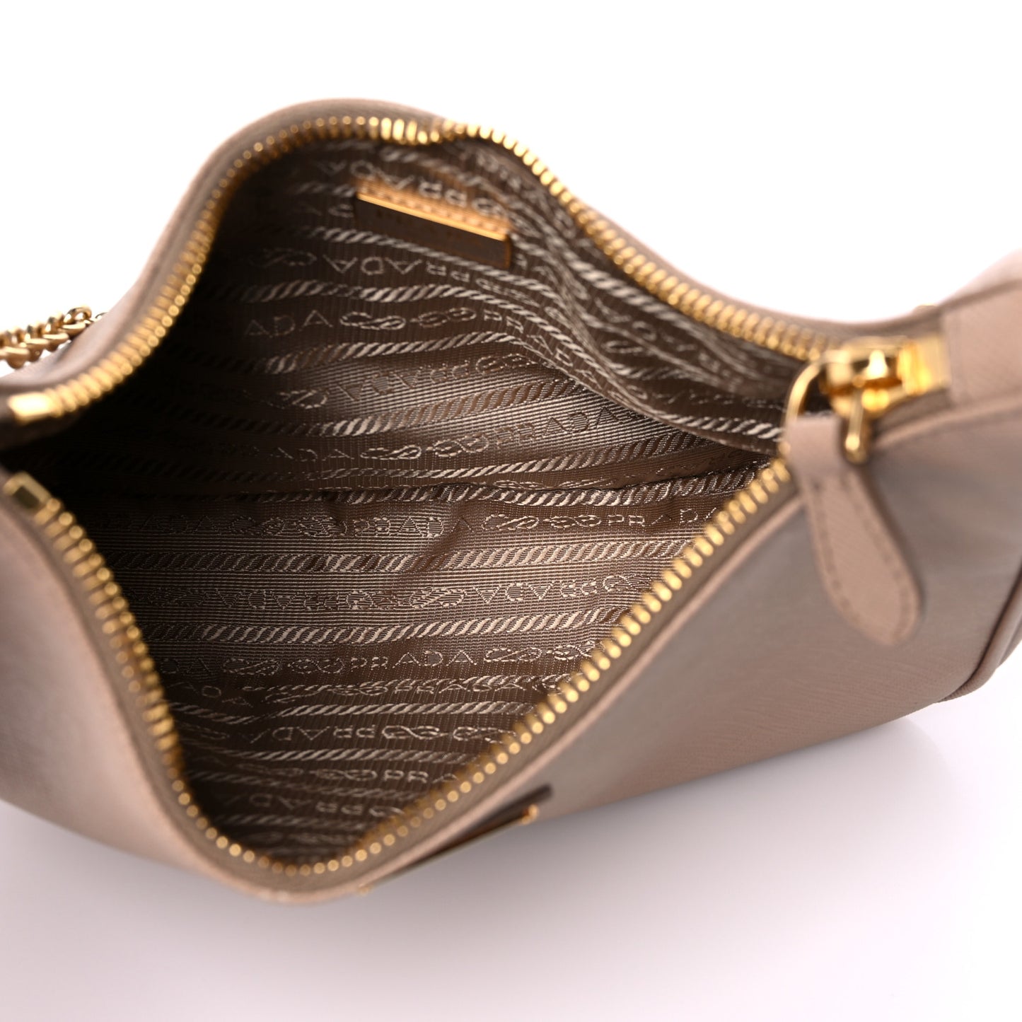Saffiano Re-Edition 2005 Shoulder Bag Cammeo Beige