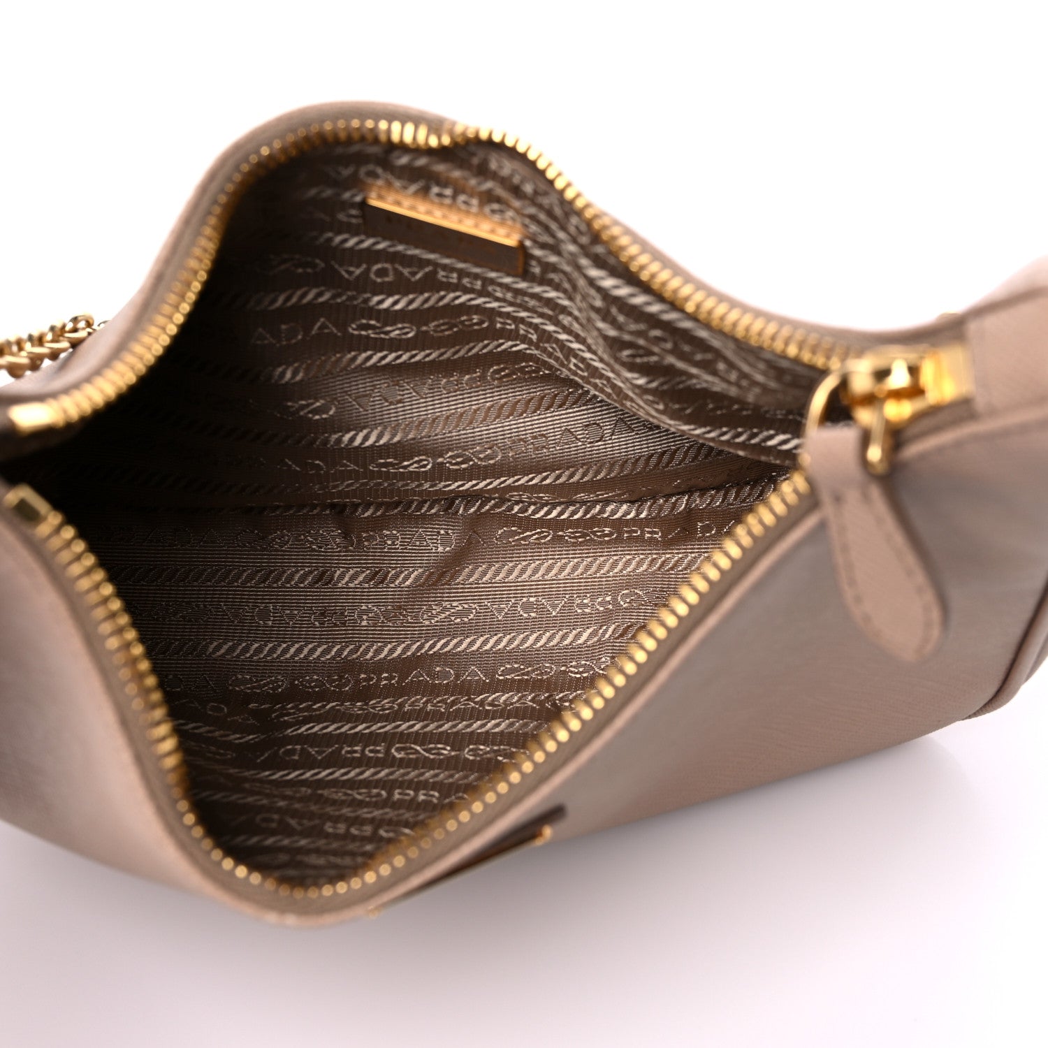Prada Saffiano Re-Edition 2005 Shoulder Bag Cammeo Beige 5 of 10