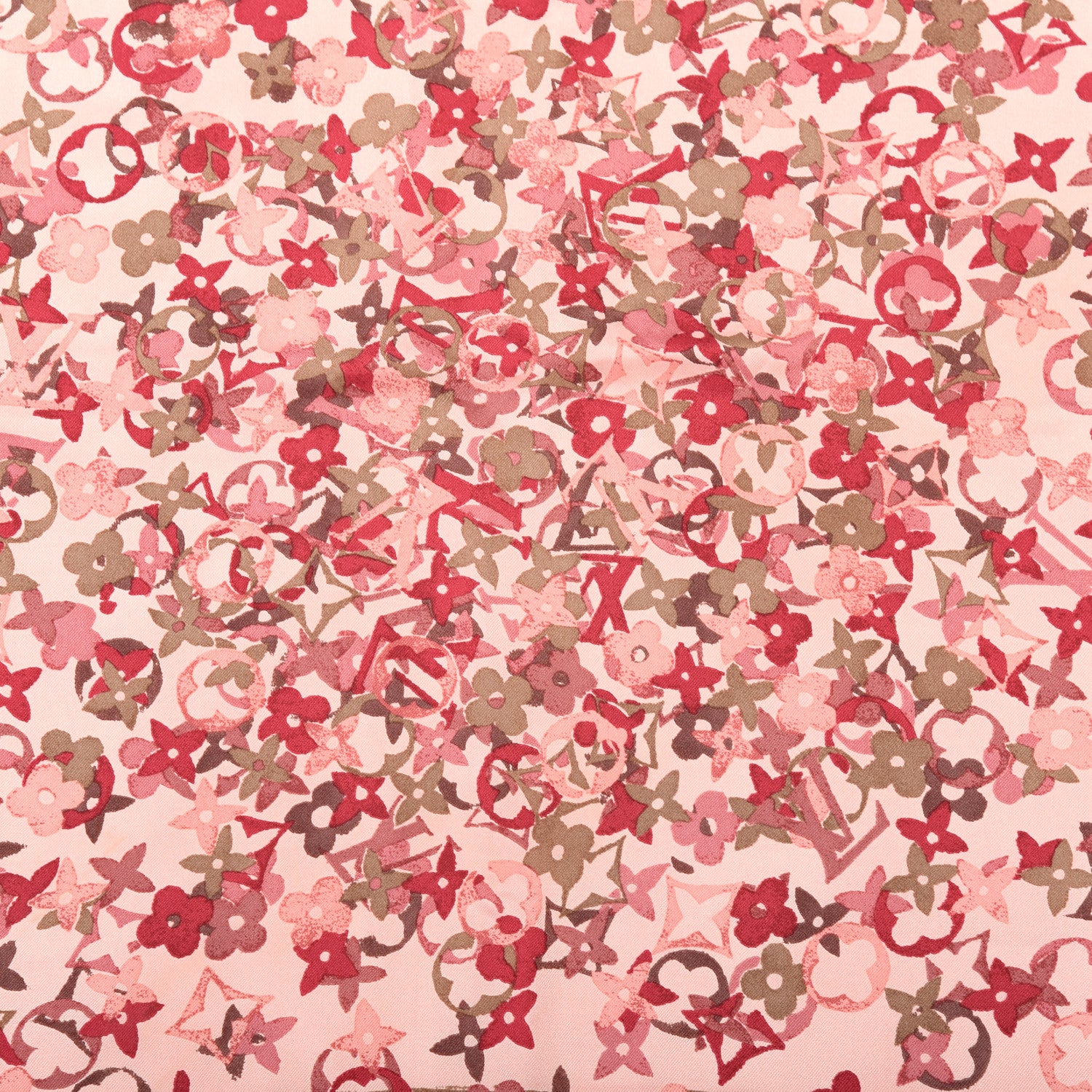 Louis Vuitton Silk Monogram Arty Square Scarf Pale Pink 3 of 4