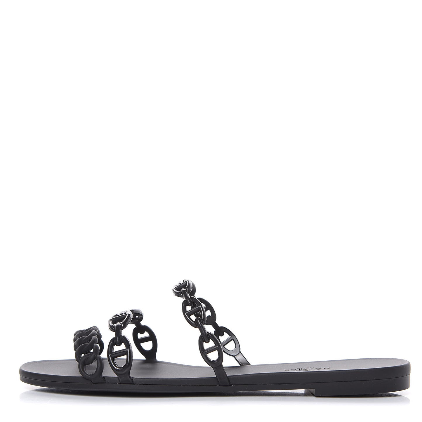 Rubber Chaine d'Ancre Rivage Sandals 39 Black