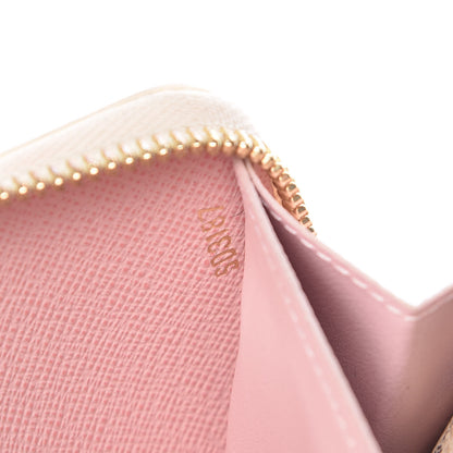 Louis Vuitton Damier Azur Clemence Wallet Rose Ballerine 7 of 9