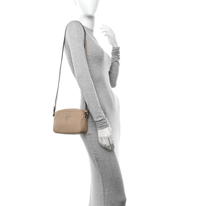 Prada Vitello Daino Soft Small Camera Crossbody Sand 2 of 11