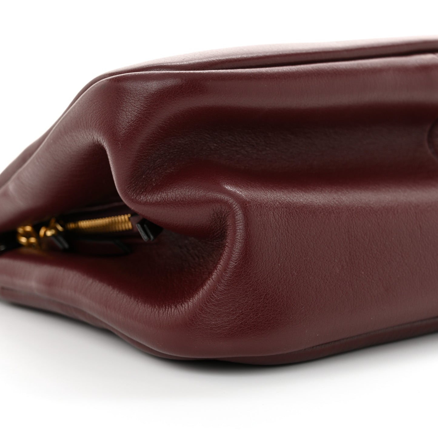 Pebbled Lambskin Winsley Shoulder Bag Oxblood
