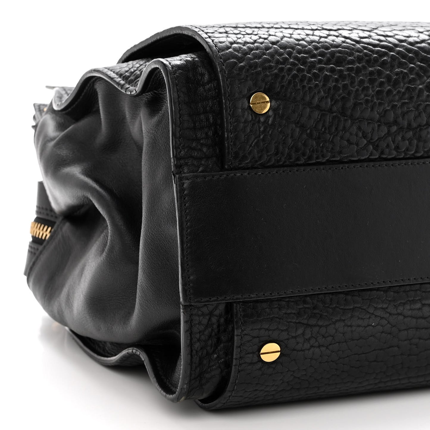 Pebbled Calfskin Dree Shoulder Bag Black