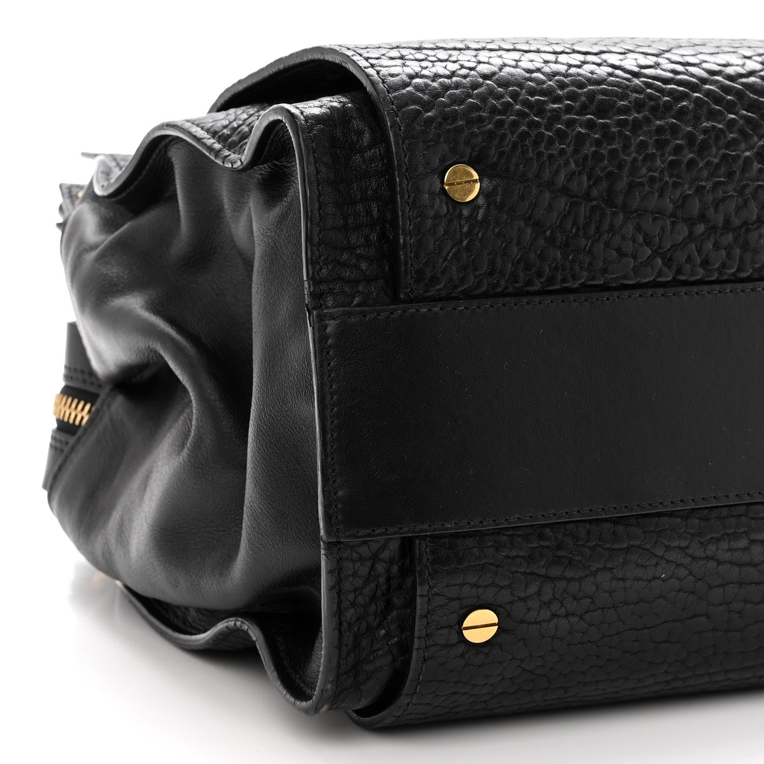 Chloe Pebbled Calfskin Dree Shoulder Bag Black 8 of 14