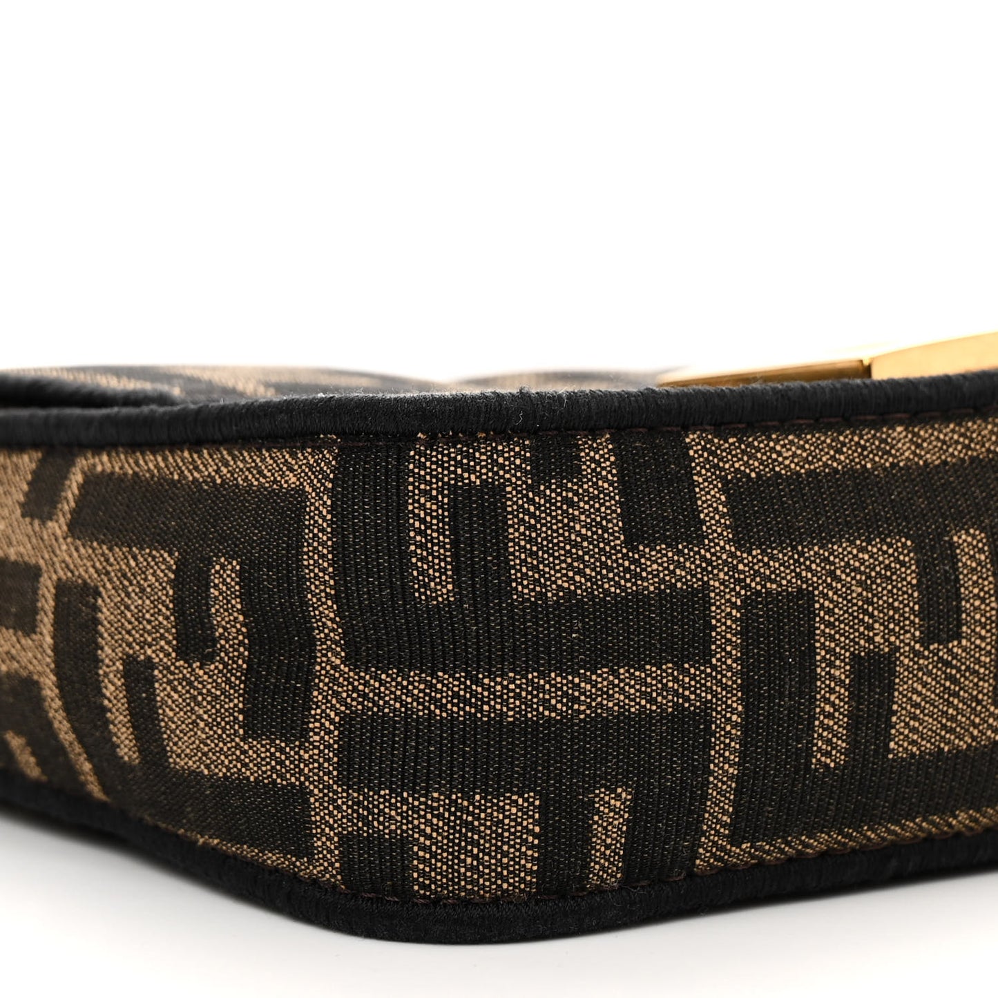 Fabric Jacquard FF 1974 Mini Baguette Tobacco Moro Black