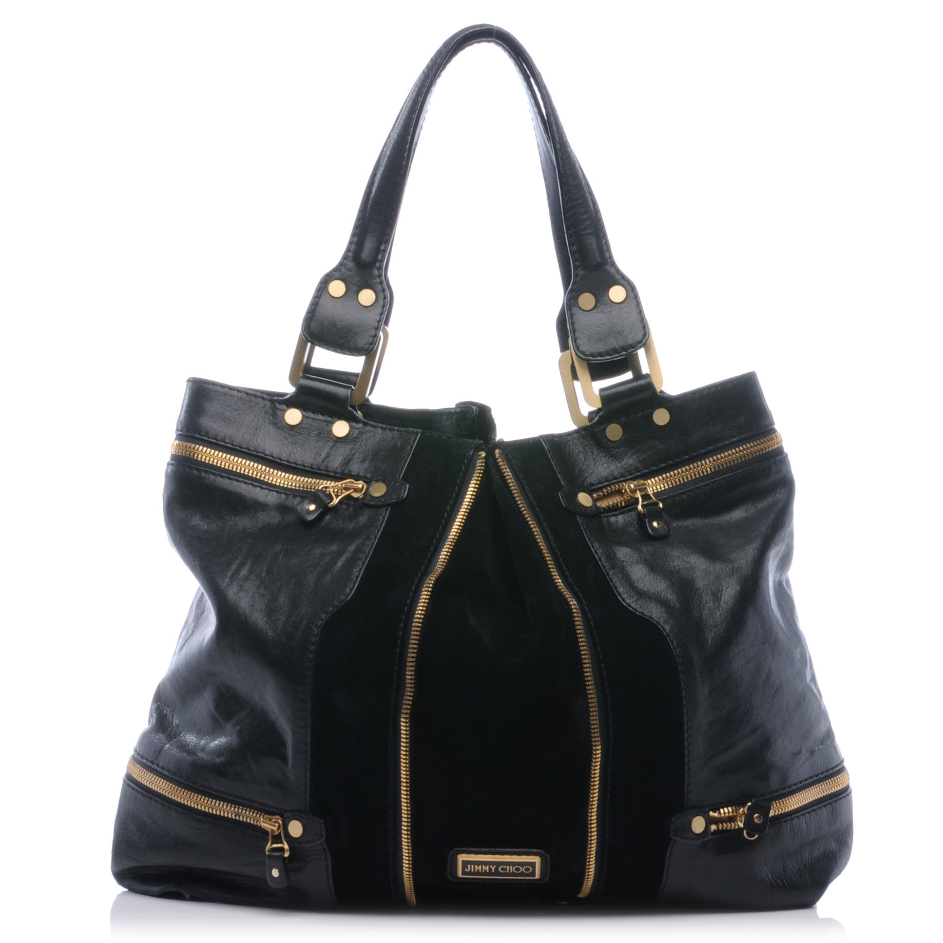 Jimmy Choo Calfskin Suede Monna L Black 1 of 7