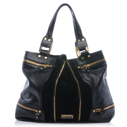 Jimmy Choo Calfskin Suede Monna L Black 1 of 7