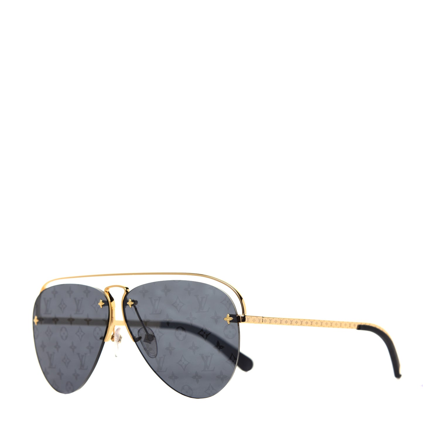 Metal Monogram Grease Sunglasses Z1172W Gold