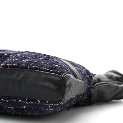 Chanel Tweed Lambskin Small Girl Bag Navy Blue Pink 10 of 10