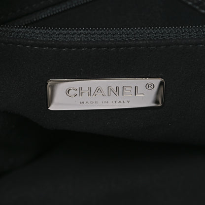 Chanel Calfskin Crocodile Embossed Large Cocodile Shopping Tote Silver 7 of 10