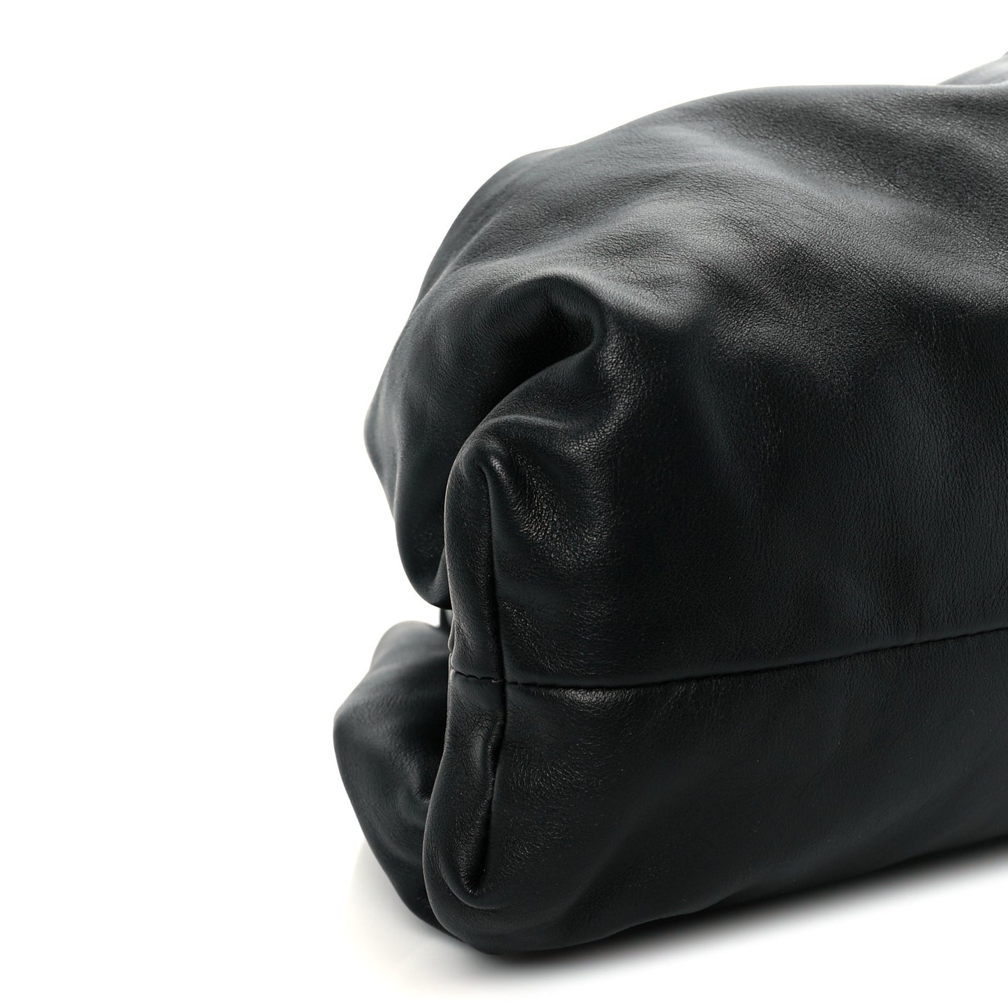 Smooth Butter Calf The Pouch Oversized Clutch Black