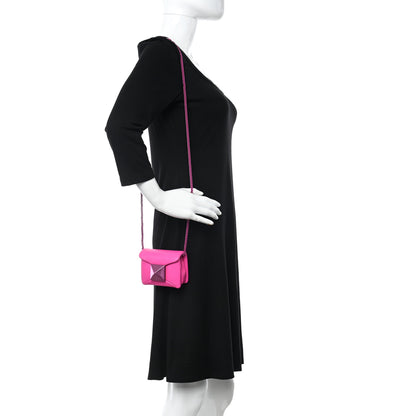 Valentino Garavani Nappa Tonal Monochrome Micro One Stud Chain Bag Pink PP 2 of 10