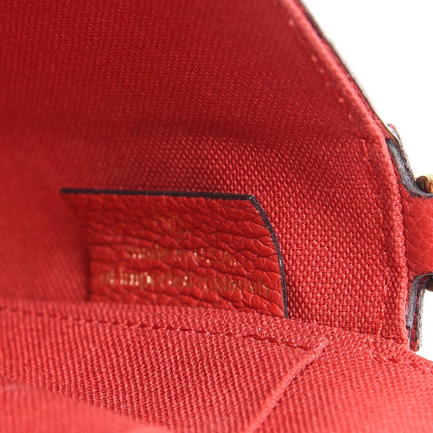 Empreinte Pochette Felicie Chain Wallet Scarlet