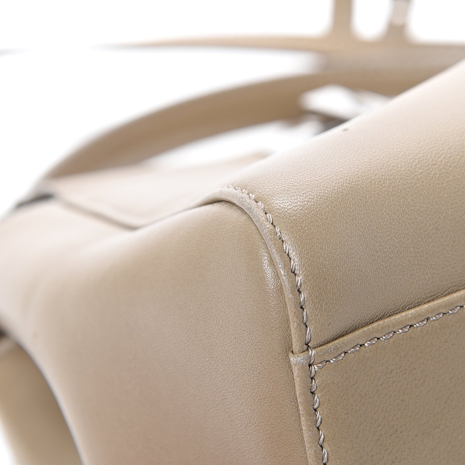 Fendi Nappa Mini Peekaboo Iconic Satchel Tortora 12 of 14