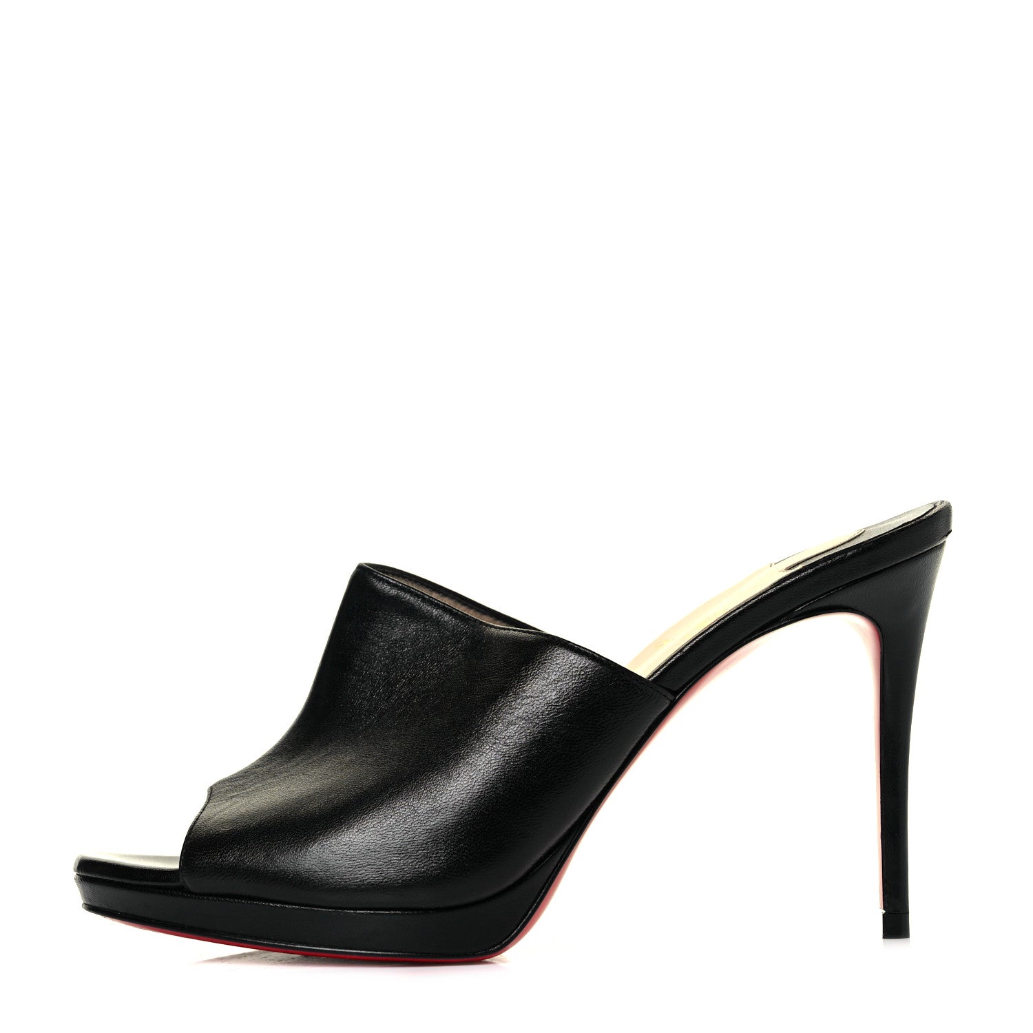 Christian Louboutin Nappa Pigamule 100 Slide Sandals 35.5 Black 1 of 7