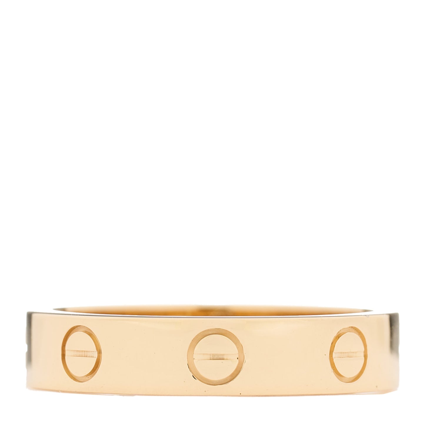 18K Yellow Gold Diamond 4mm LOVE Wedding Band Ring 52 6