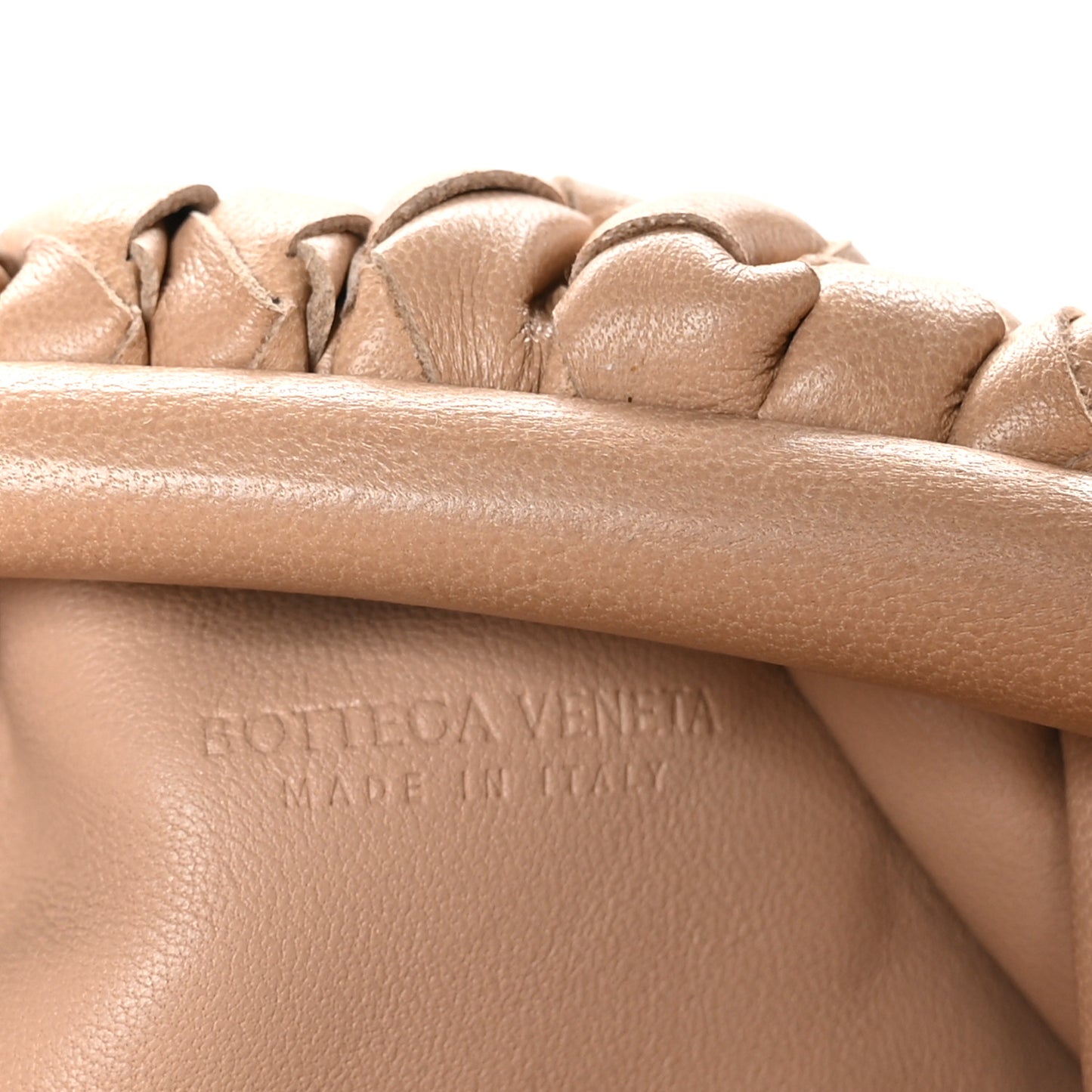 Nappa Intrecciato The Mini Pouch Almond