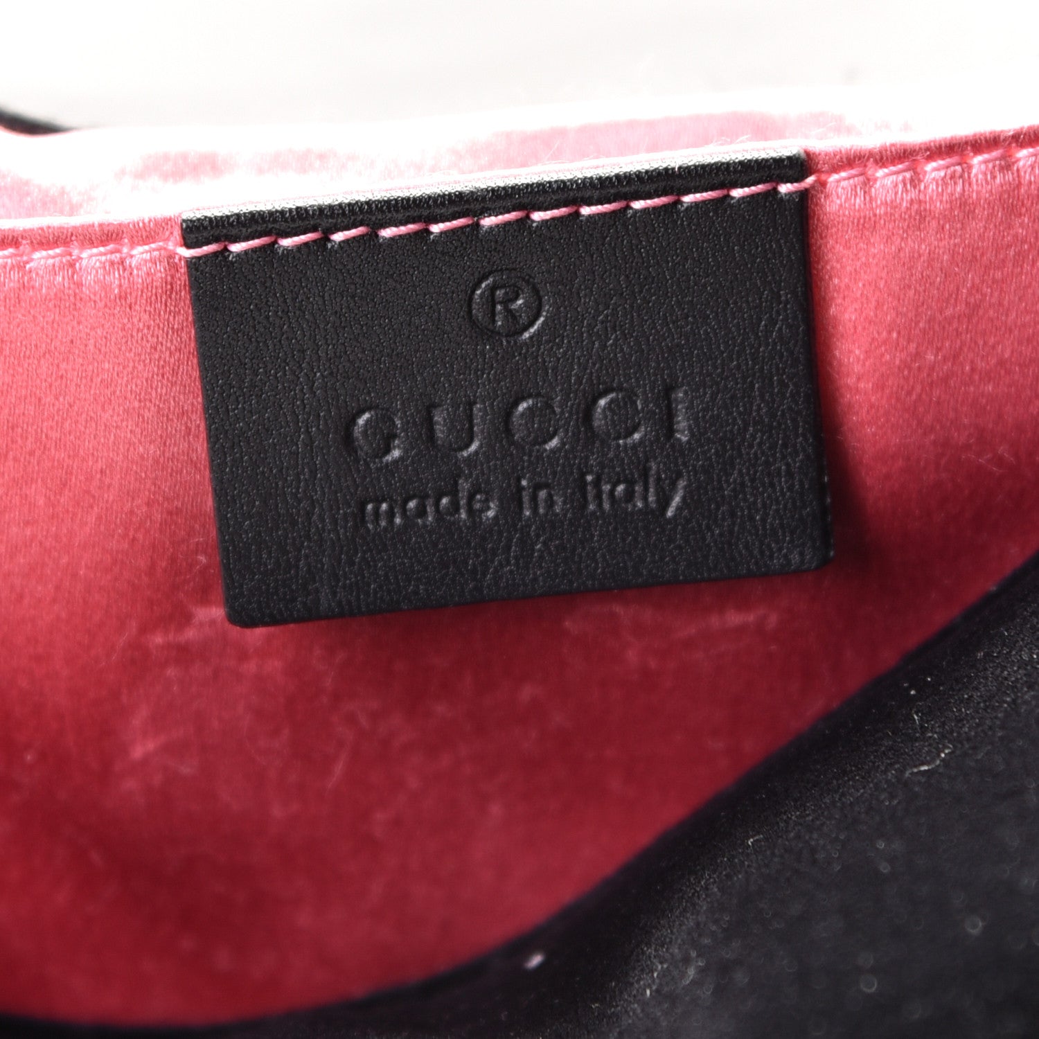 Gucci Velvet Matelasse Mini GG Marmont Shoulder Bag Black 14 of 15