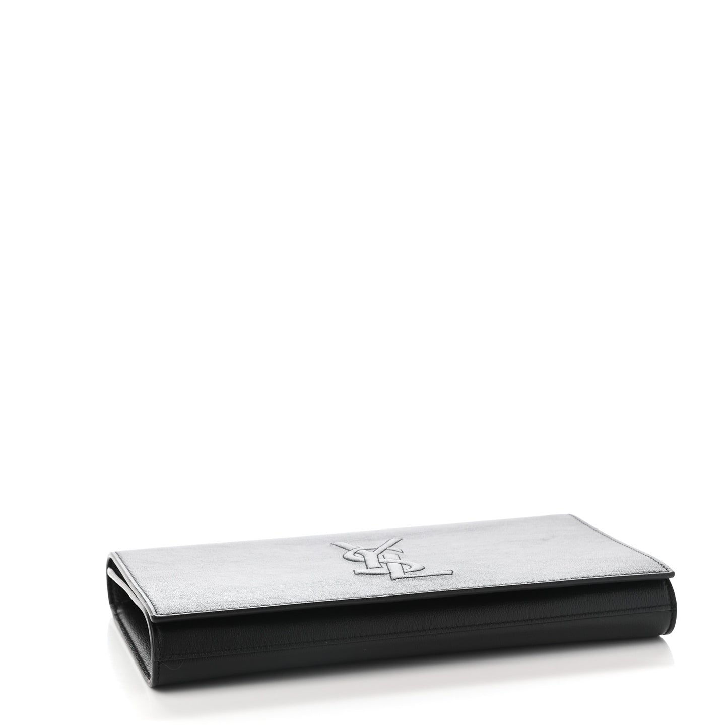 Calfskin Monogram Large Belle De Jour Clutch Black