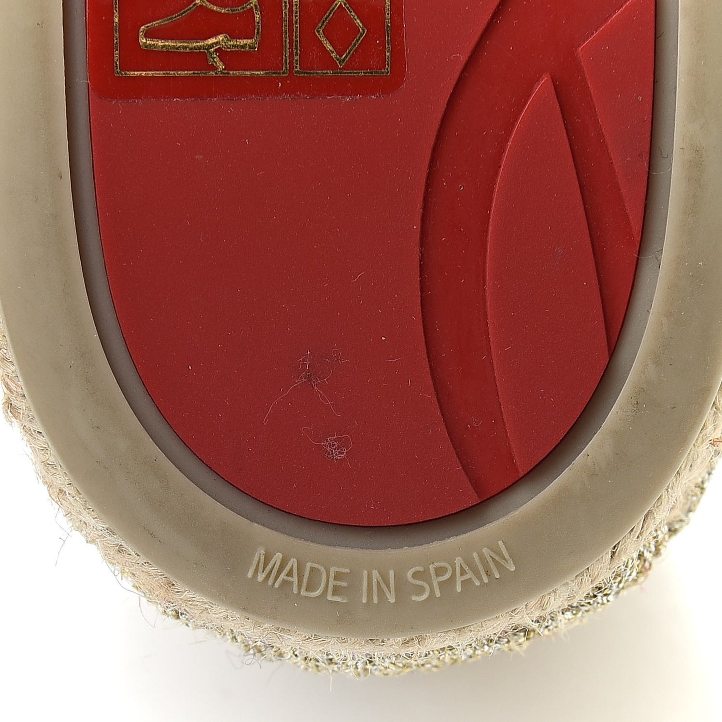 Glitter Aliochette Espadrilles 39 Gold