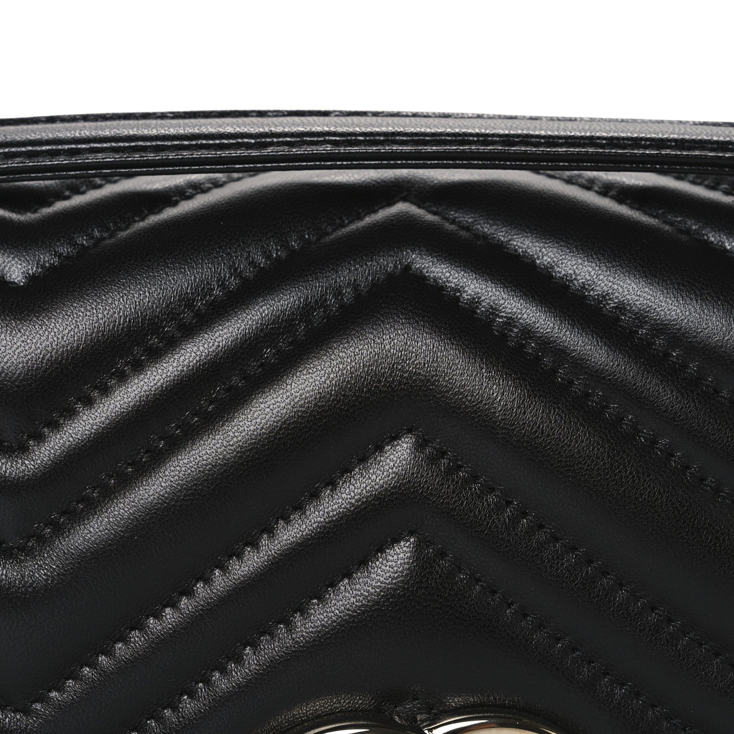 Gucci Lambskin Matelasse Large GG Marmont Shoulder Bag Black 8 of 11