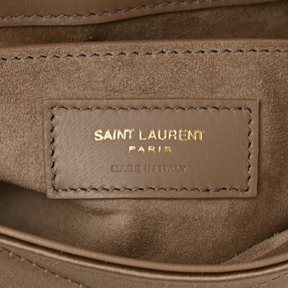 Saint Laurent Satin Quilted Le 57 Diamond Shoulder Bag Mouse 6 of 10