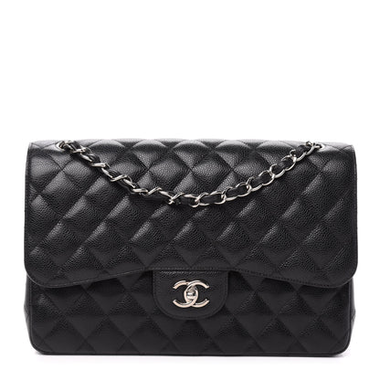 Chanel Caviar Quilted Jumbo Double Flap Black 1 of 11