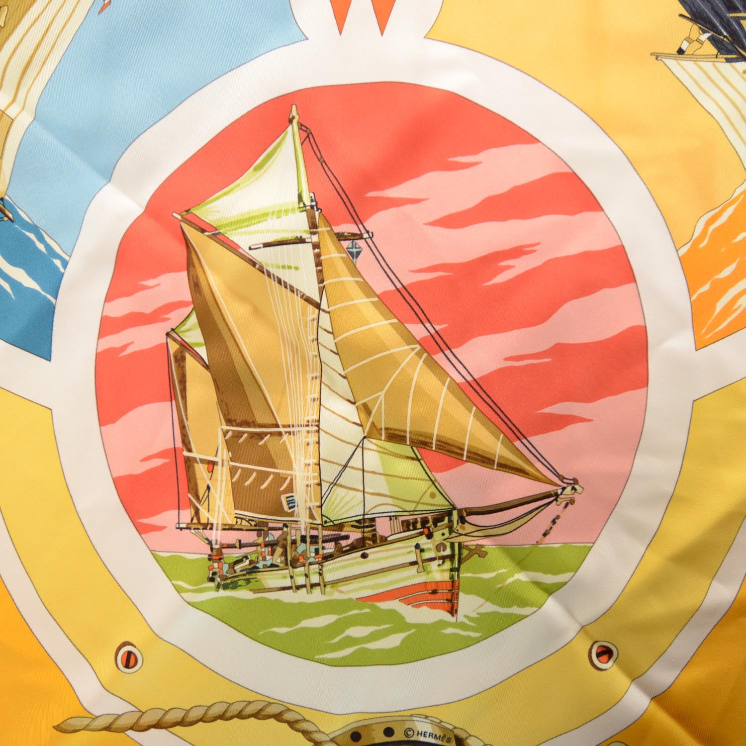 Hermes Silk Belles Amures Scarf 90 1 of 10