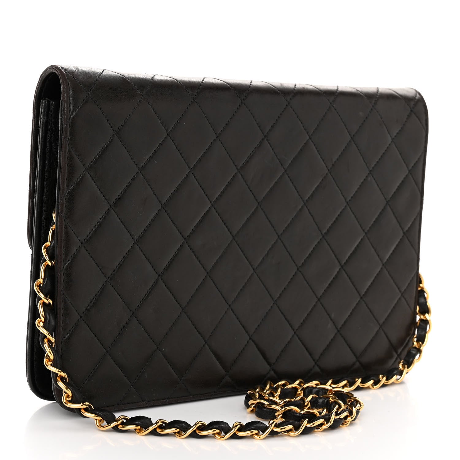 Chanel Lambskin Quilted Medium Single Flap Black 3 of 10