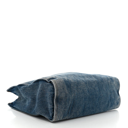 Telfar Denim Medium Shopping Bag Blue 4 of 10