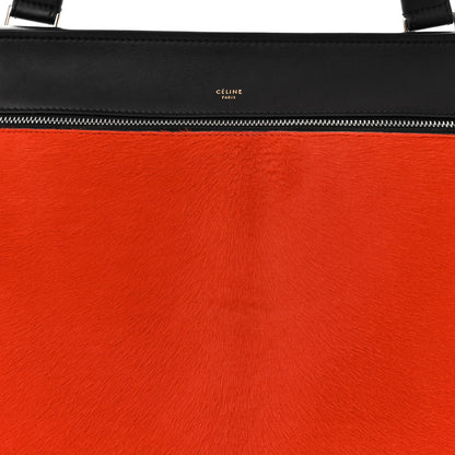 Celine Pony Hair Medium Edge Shoulder Bag Vermillion 8 of 15