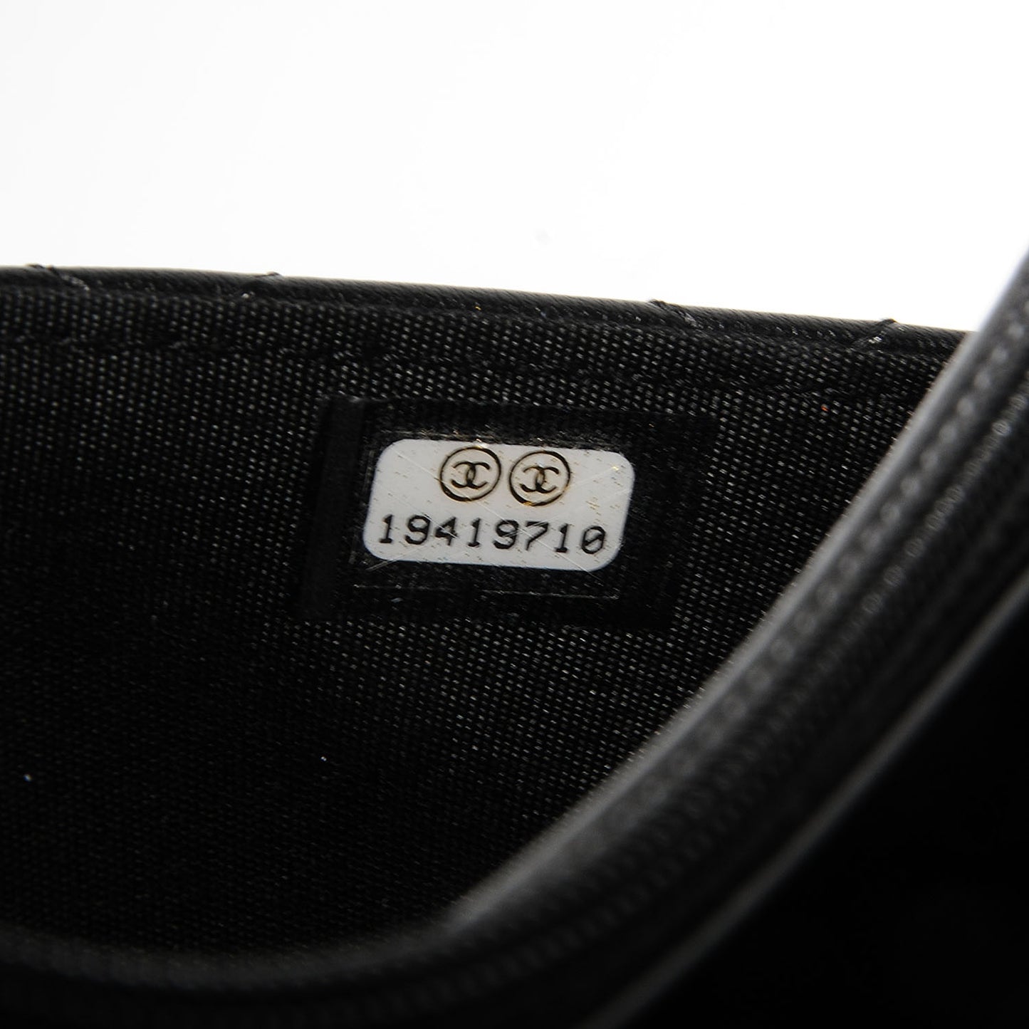 Lambskin Quilted Boy Wallet On Chain WOC Black