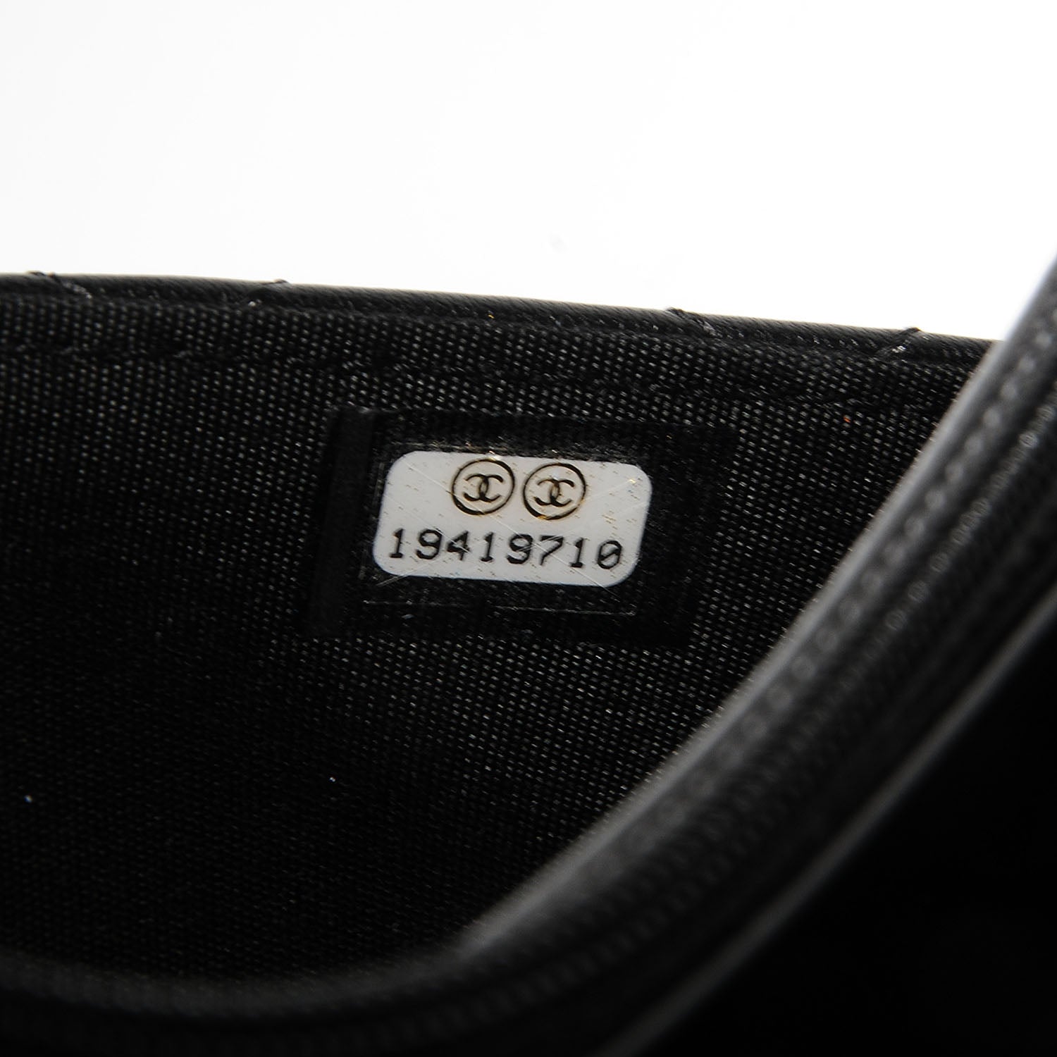 Chanel Lambskin Quilted Boy Wallet On Chain WOC Black 9 of 9
