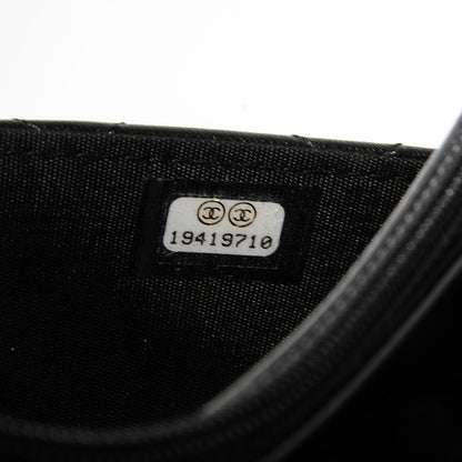 Chanel Lambskin Quilted Boy Wallet On Chain WOC Black 9 of 9