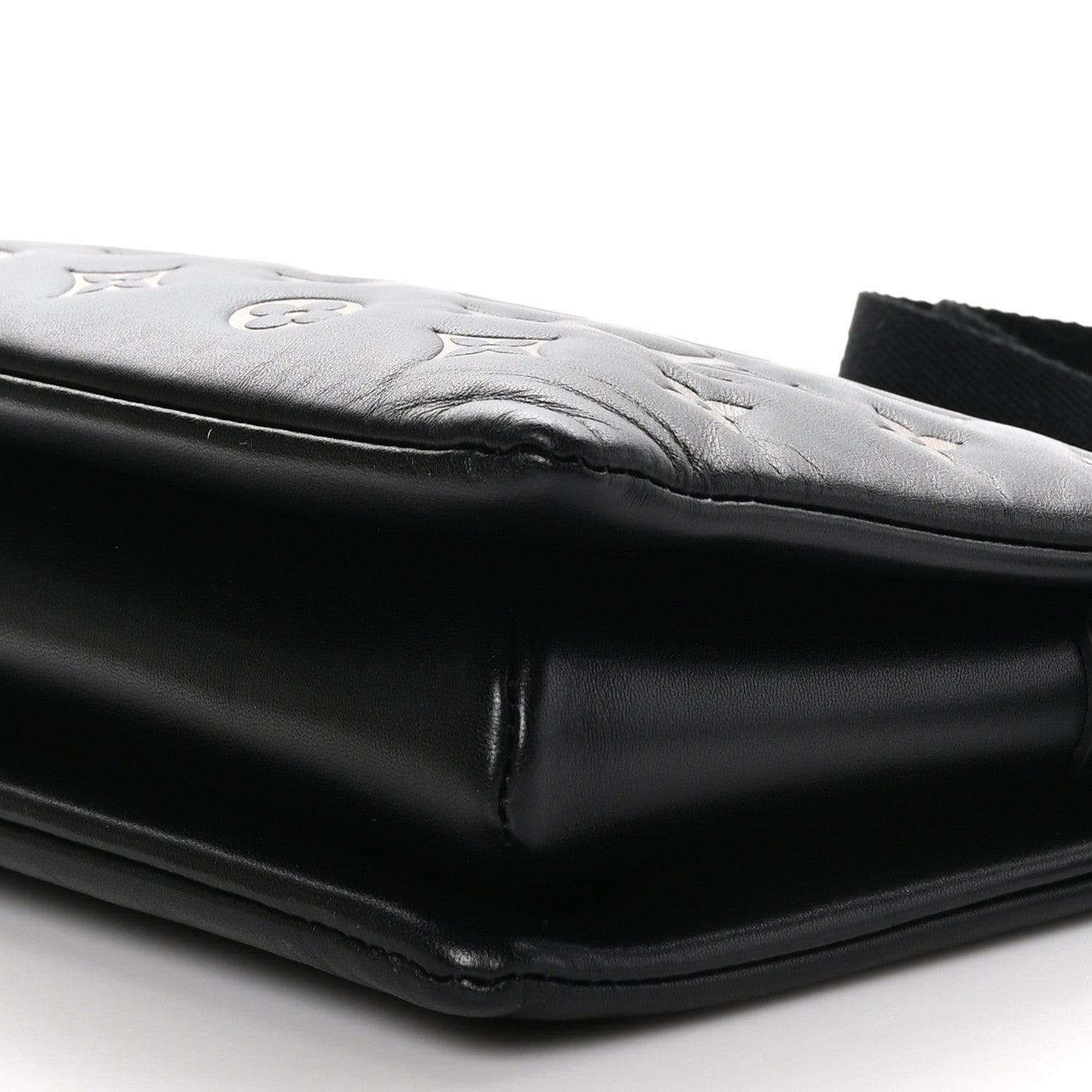 Louis Vuitton Lambskin Embossed Monogram LV Ski Coussin PM Black Multicolor 10 of 10