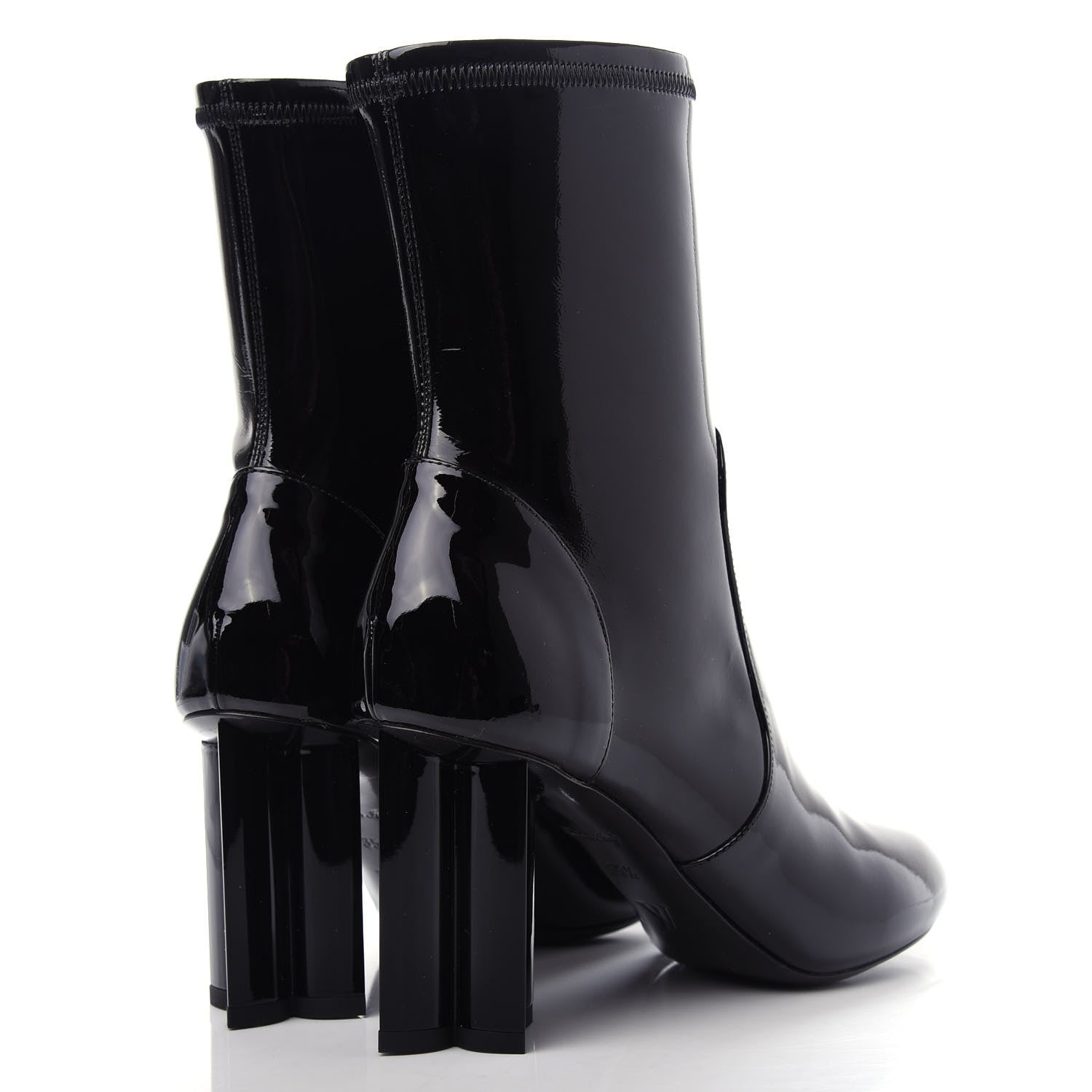 Louis Vuitton Patent Silhouette Ankle Boots 35.5 Black 4 of 10