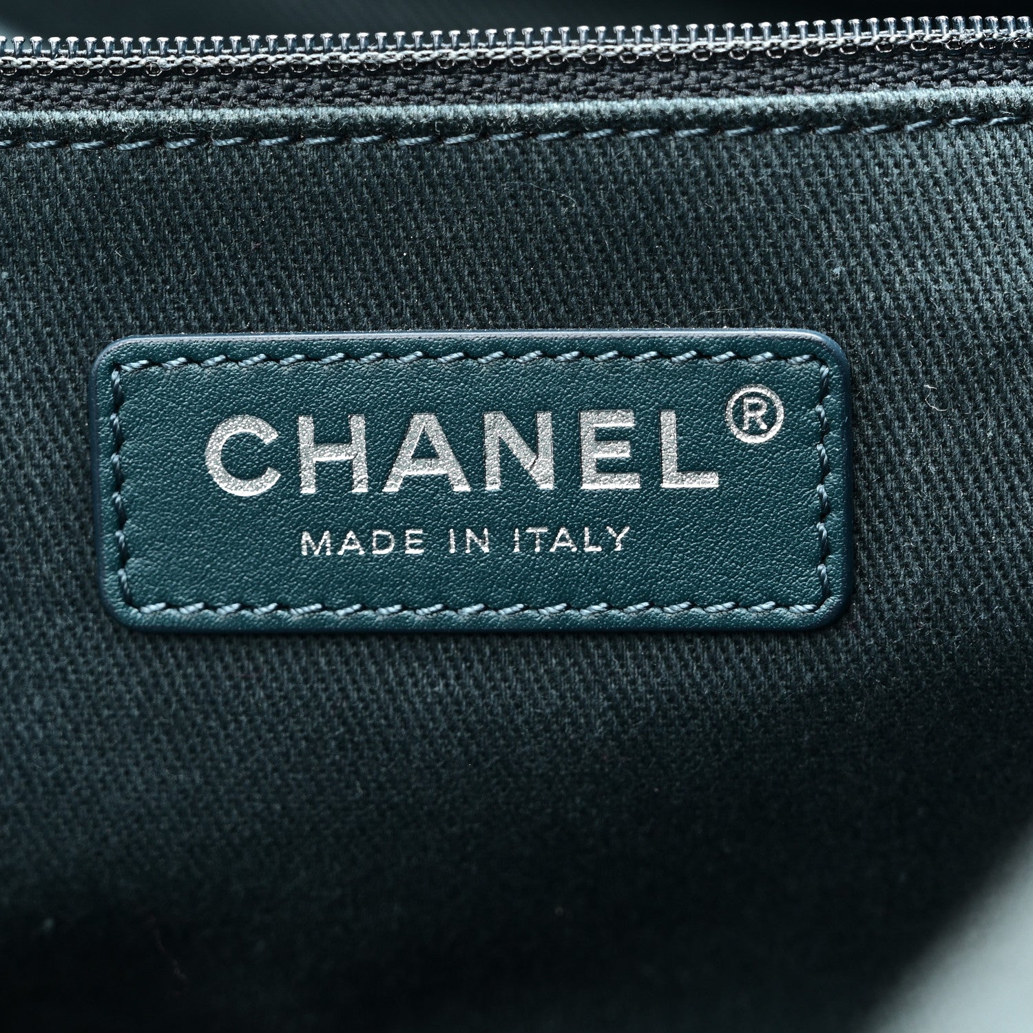 Chanel Canvas Large Double Face Shopping Tote Green 6 of 10