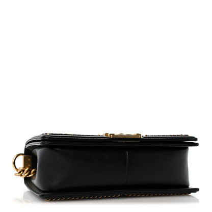 Chanel Lambskin Quilted Medium Top Handle Boy Flap Black 4 of 13