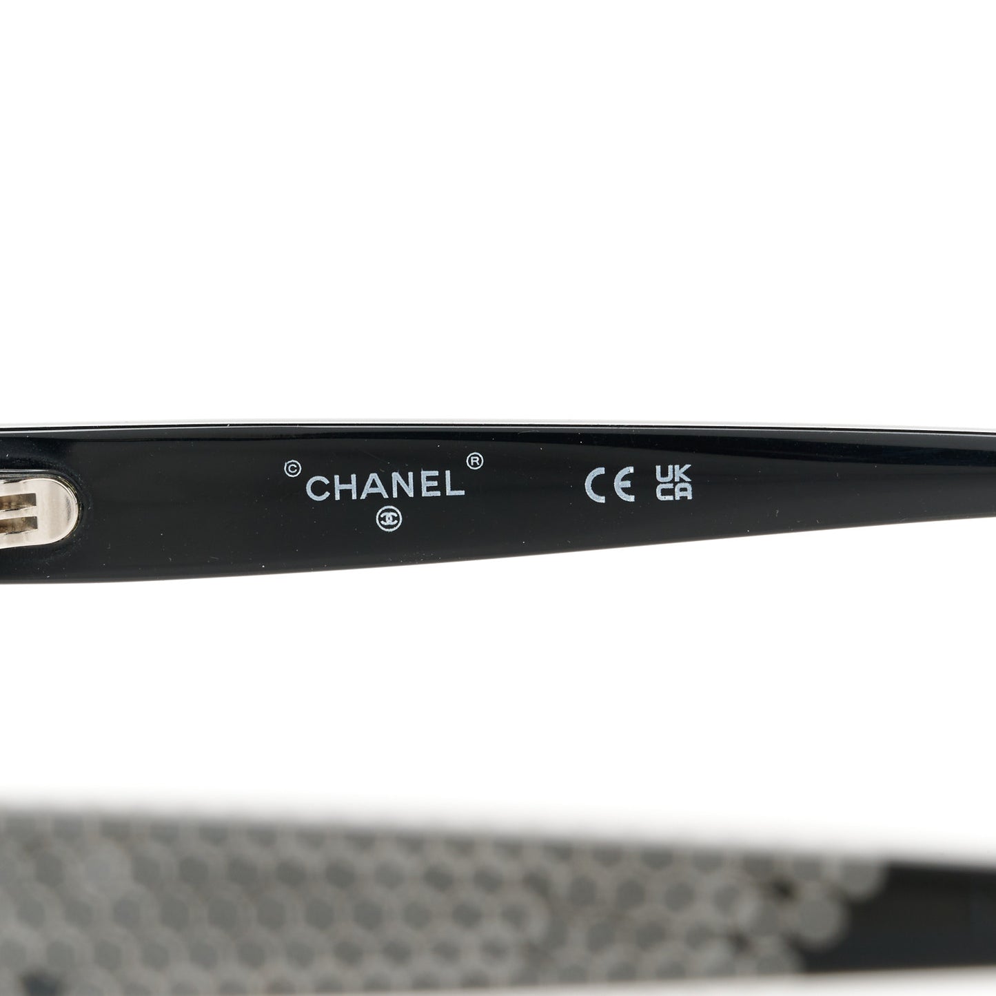 Acetate Strass Oval Sunglasses A71509 Black