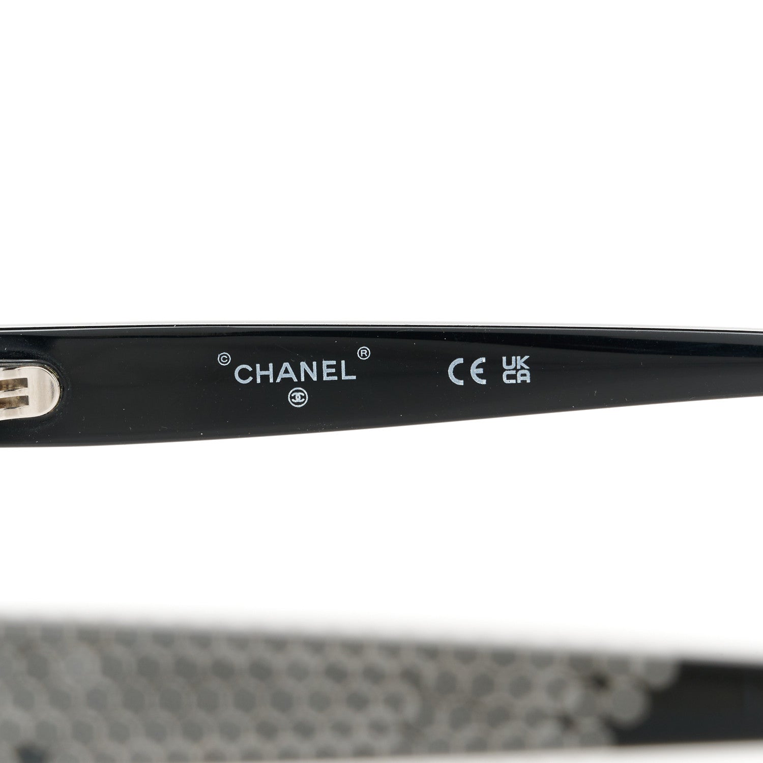 Chanel Acetate Strass Oval Sunglasses A71509 Black 6 of 8