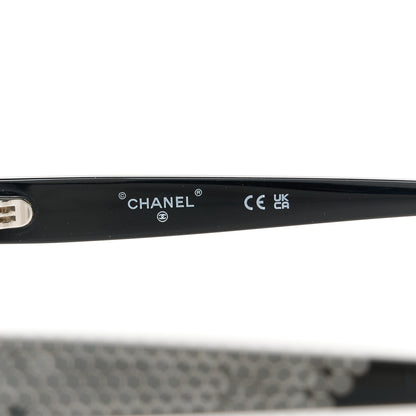 Chanel Acetate Strass Oval Sunglasses A71509 Black 6 of 8