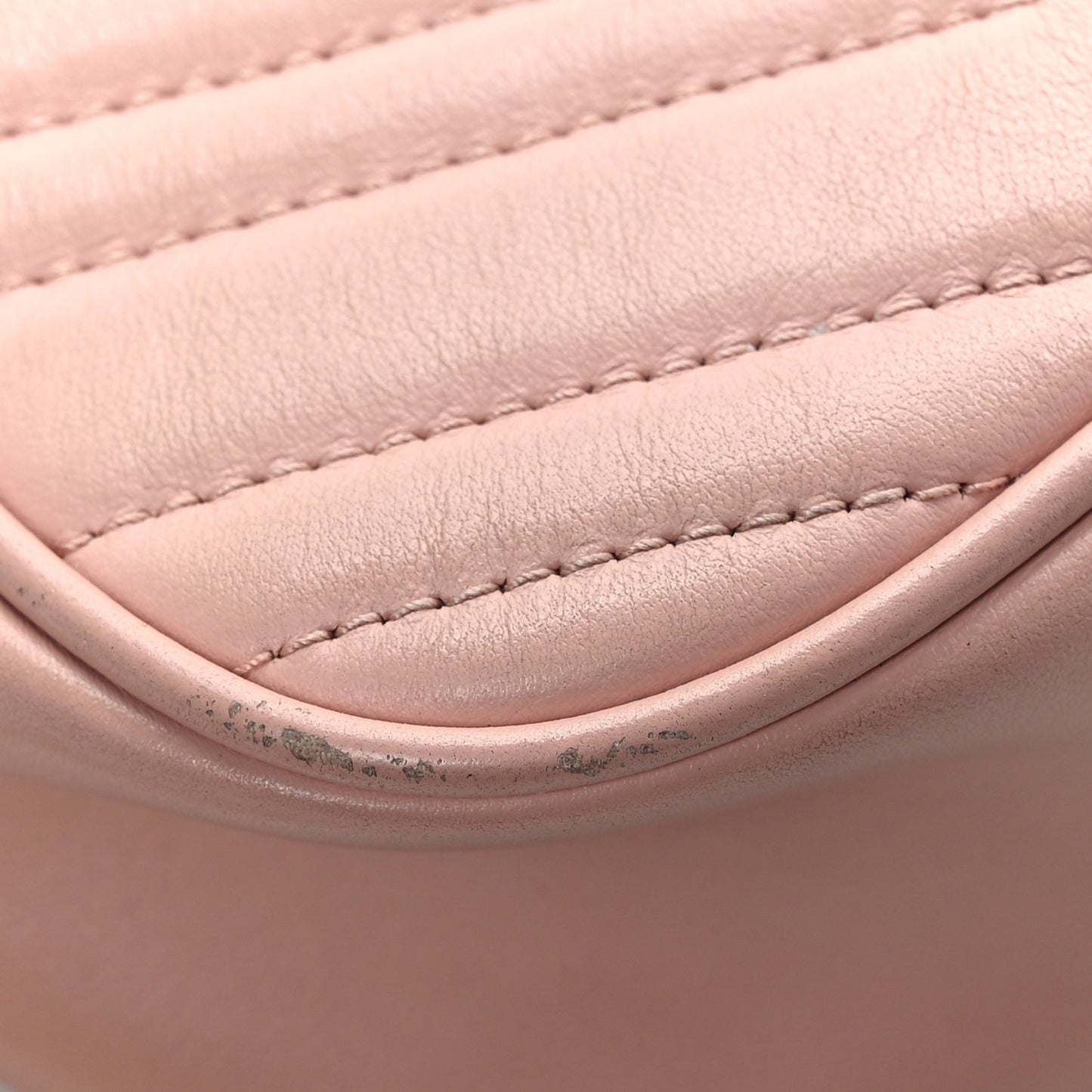 Calfskin Matelasse Small GG Marmont Chain Shoulder Bag Perfect Pink