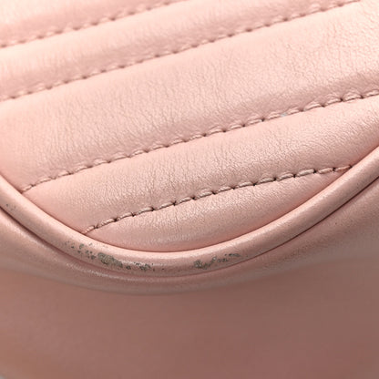 Gucci Calfskin Matelasse Small GG Marmont Chain Shoulder Bag Perfect Pink 11 of 14