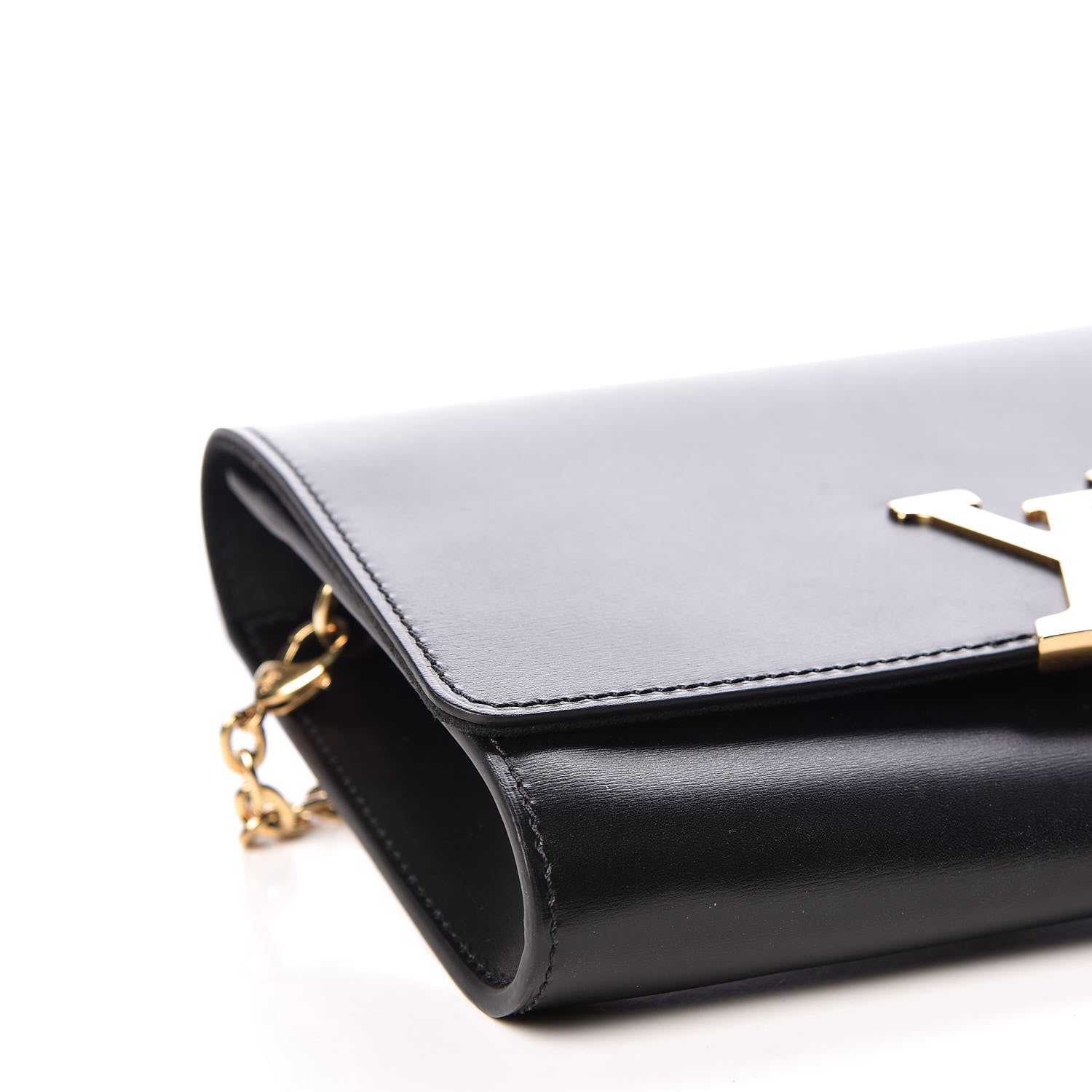 Louis Vuitton Calfskin Chain Louise GM NM Black 5 of 9