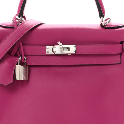 Hermes Swift Kelly Retourne 25  Rose Pourpre 7 of 9