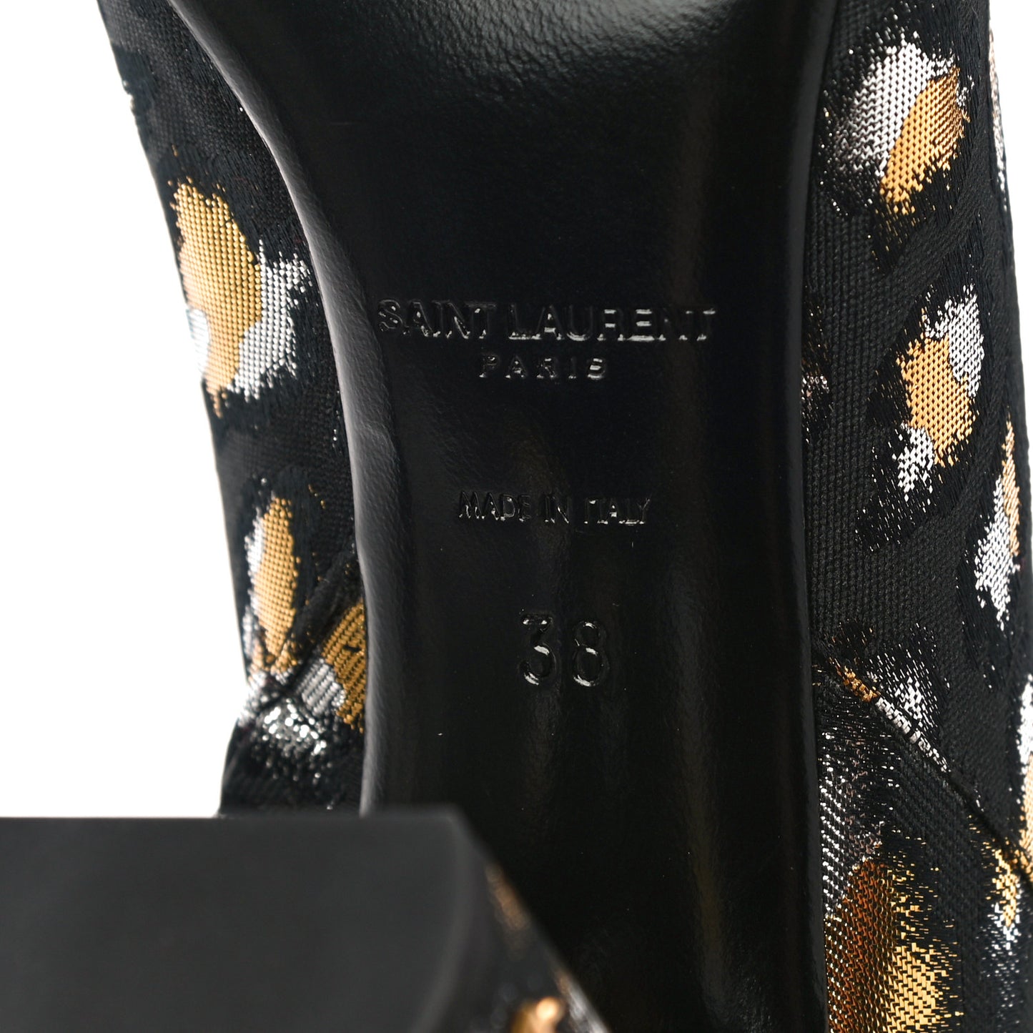 Jacquard Leopard Loulou Ankle Boots 38 Oro